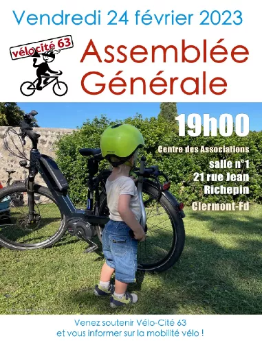 Assemblée Générale Vélo-Cité 63 - 24 février 2023